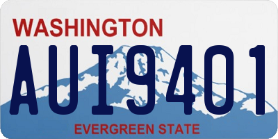 WA license plate AUI9401