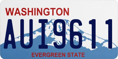 WA license plate AUI9611