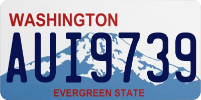 WA license plate AUI9739