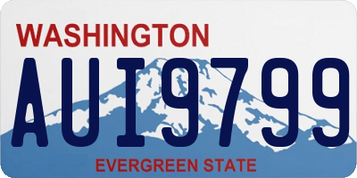 WA license plate AUI9799