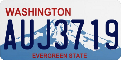 WA license plate AUJ3719