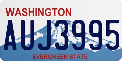 WA license plate AUJ3995