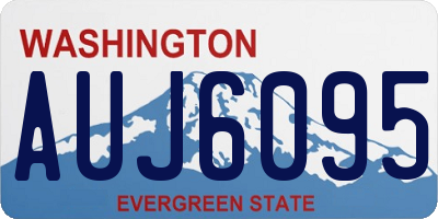 WA license plate AUJ6095