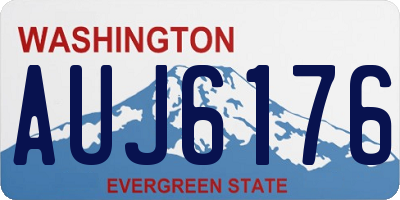 WA license plate AUJ6176