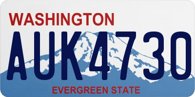 WA license plate AUK4730