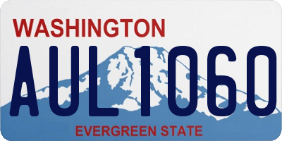 WA license plate AUL1060