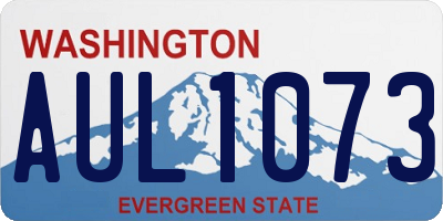 WA license plate AUL1073