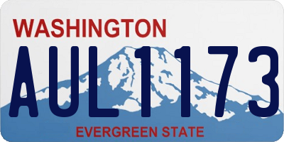 WA license plate AUL1173