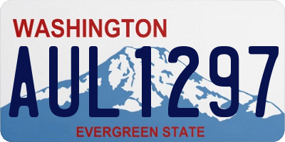 WA license plate AUL1297