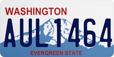 WA license plate AUL1464