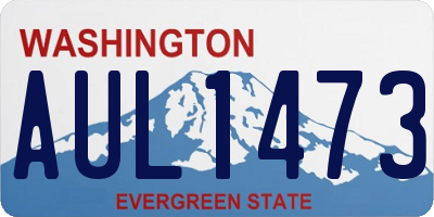 WA license plate AUL1473