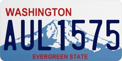 WA license plate AUL1575
