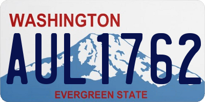 WA license plate AUL1762