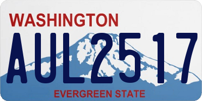 WA license plate AUL2517
