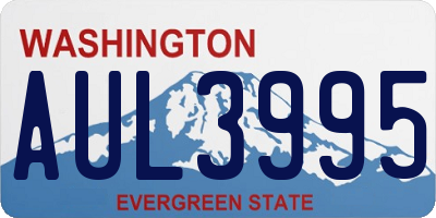 WA license plate AUL3995