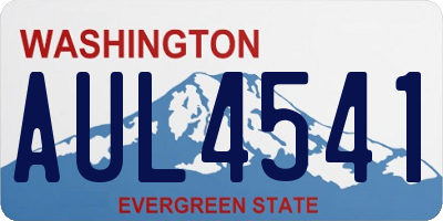 WA license plate AUL4541