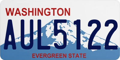 WA license plate AUL5122
