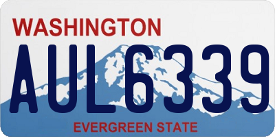 WA license plate AUL6339