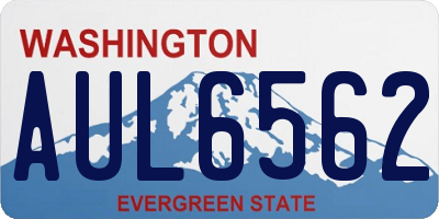 WA license plate AUL6562