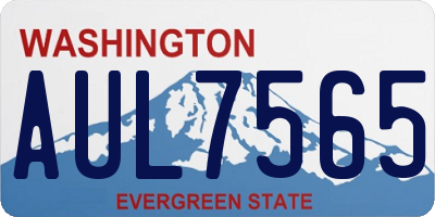 WA license plate AUL7565