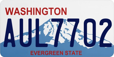 WA license plate AUL7702