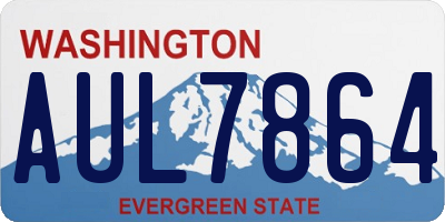 WA license plate AUL7864