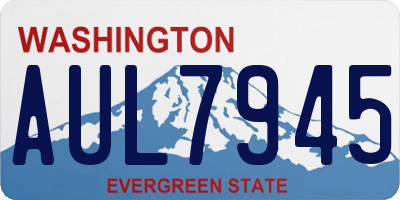 WA license plate AUL7945