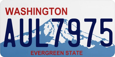 WA license plate AUL7975