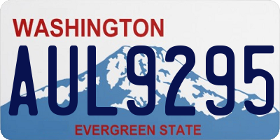 WA license plate AUL9295