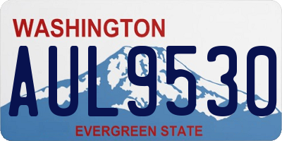 WA license plate AUL9530