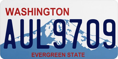 WA license plate AUL9709
