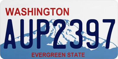 WA license plate AUP2397