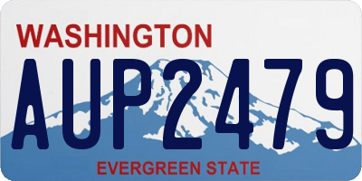 WA license plate AUP2479
