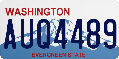 WA license plate AUQ4489