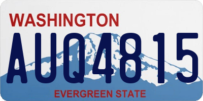 WA license plate AUQ4815