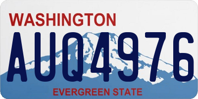 WA license plate AUQ4976