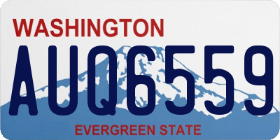 WA license plate AUQ6559