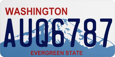WA license plate AUQ6787