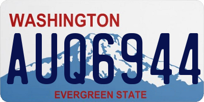 WA license plate AUQ6944