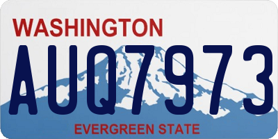 WA license plate AUQ7973