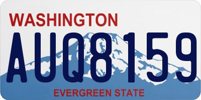 WA license plate AUQ8159