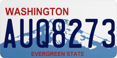 WA license plate AUQ8273