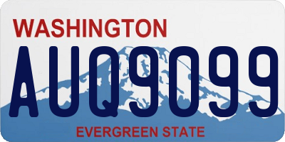 WA license plate AUQ9099