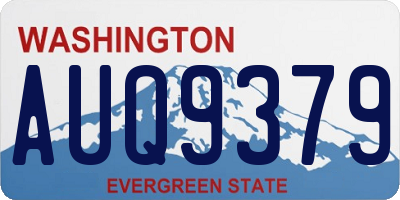 WA license plate AUQ9379