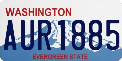 WA license plate AUR1885