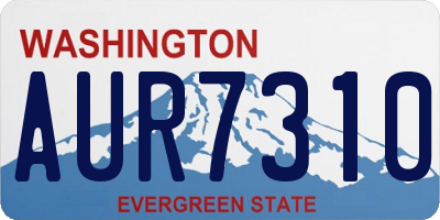 WA license plate AUR7310
