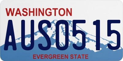 WA license plate AUS0515