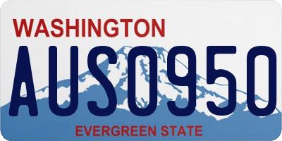 WA license plate AUS0950