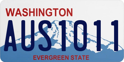 WA license plate AUS1011
