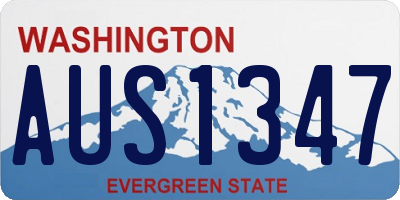 WA license plate AUS1347